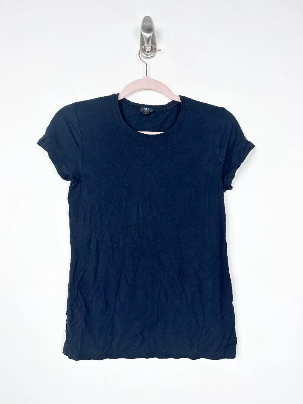 2/$30 J.Crew 365 stretch T-shirt Short Sleeve Black Small #A1969